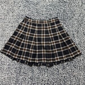 Hollister Ultra High-Rise Tartan Plaid Pleated Mini Skirt
